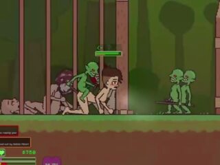 Captivity &vert; etapă 3 &vert; gol femeie survivor fights ei cale prin fierbinte pentru trot goblins dar fails și devine inpulit greu înghițire liters de sperma &vert; hentai joc gameplay p3