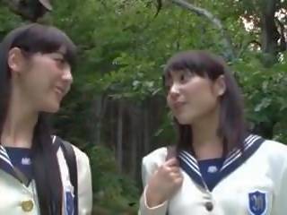 Japonská av lesbičky školačky, volný dospělý klip 7b