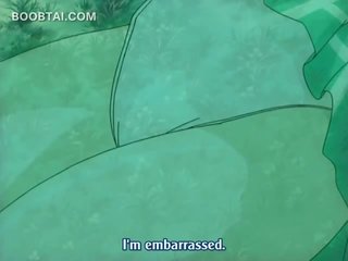 Oversexed anime naked dude fucking a tempting ghost outdoor