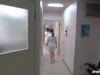 Nhật bản y tá được nghịch ngợm với một nóng đến trot part6